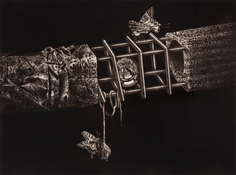 Murmure du paradis perdu – mezzotint uit 2013